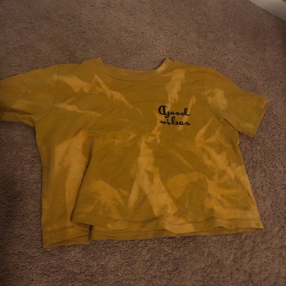 Bleach tye dyed Champion crop top